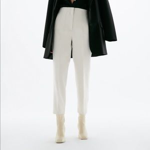 Oyster white high waisted pants